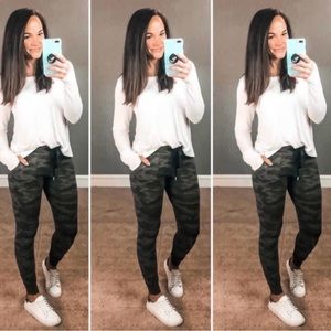 Zyia Green Camo Unwind Joggers